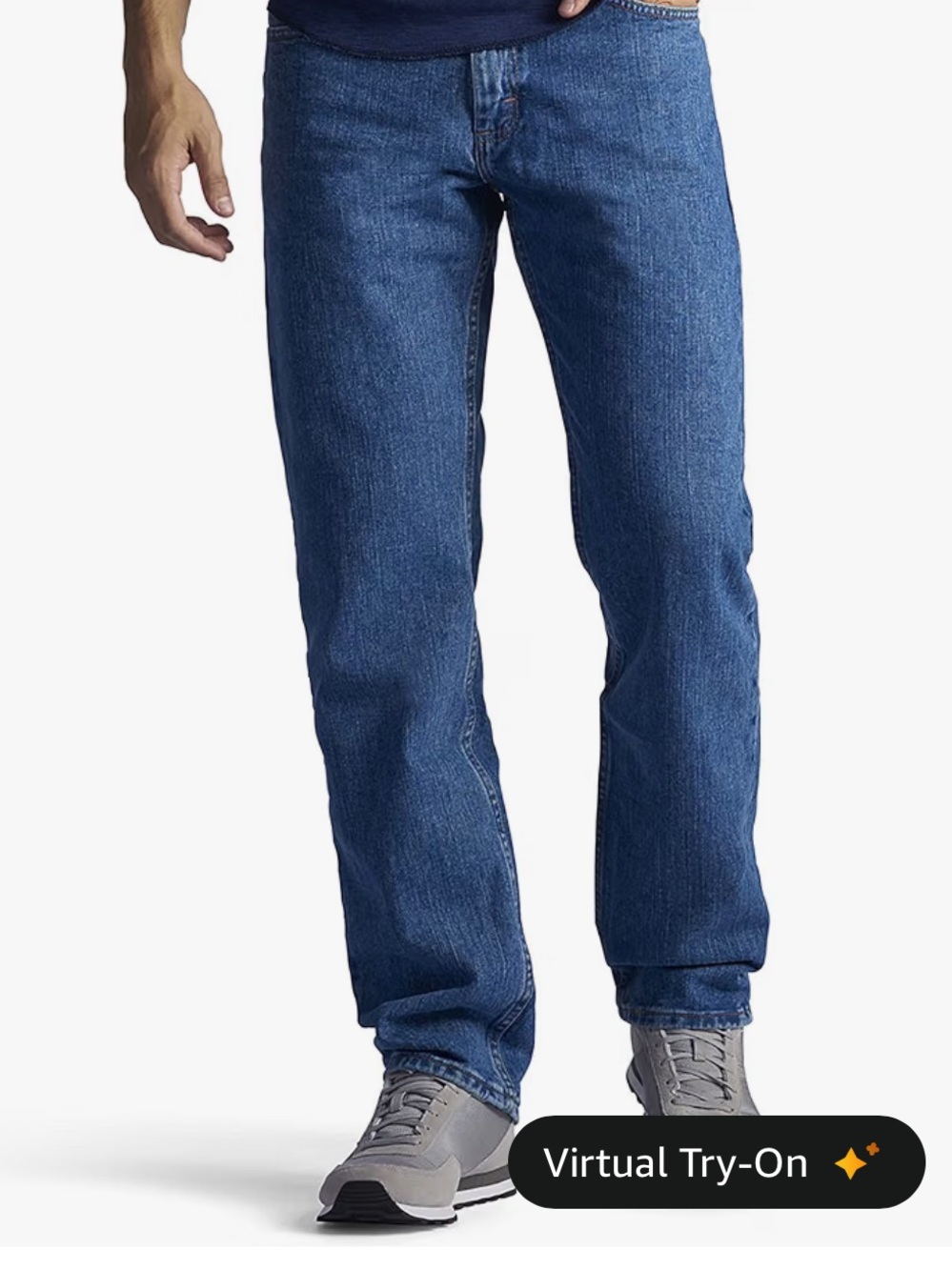 Lee Men's Regular Fit Straight Leg Jeans - Blue Pepper Stone Size 34x36